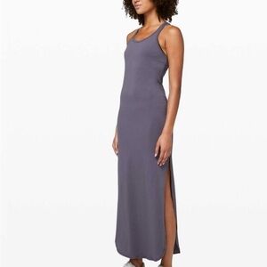 Lululemon Restore and Revitalized Maxi Dress Moonwalk Sleeveless Size 6
